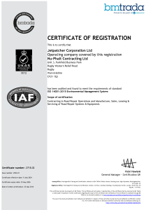 Certificate of Registration